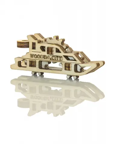 Wooden City 3D Puzzle prívesky lode / 28 dielov / od 14 rokov