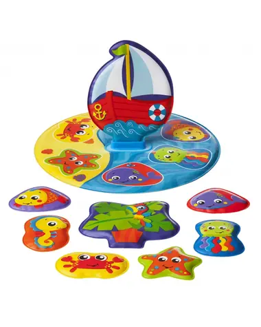 Playgro - Plávajúce puzzle do vane / od 6 mesiacov