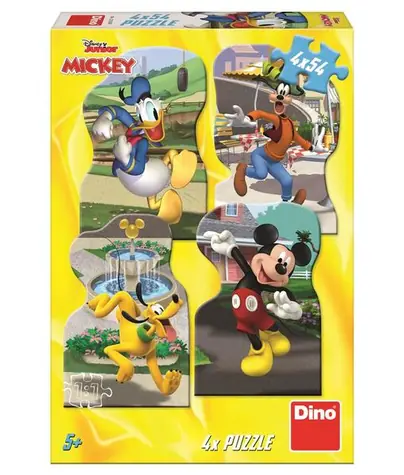 Dino Mickey v meste / 4X 54 dielikov / od 4 rokov