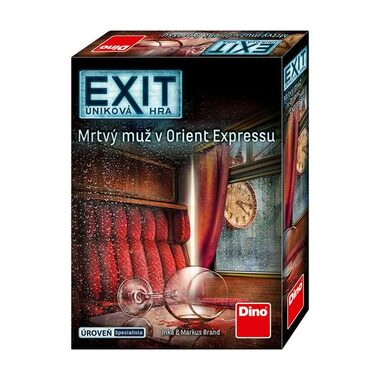 Dino Exit úniková hra: Mŕtvy muž v Orient Exprese - Párty hra / Dĺžka hry: 90 minút / Počet hráčov: 1-4 / od 12 rokov