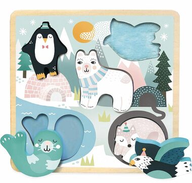 Vilac Senzorické puzzle Ice / od 18 mesiacov