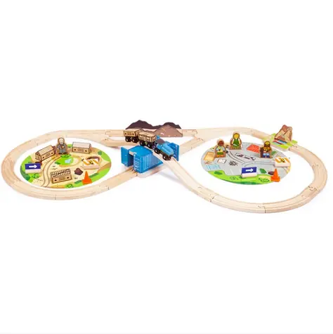 Bigjigs Rail Vláčikodráha Stavba / 50 dielov / od 3 rokov