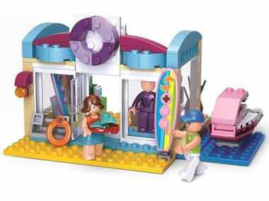 Sluban Girls Dream Holidays M38-B0603 Obchod pre vodné športy / LEGO - kompatibilný / Počet figúrok|dielikov: 3|192 / 6rokov