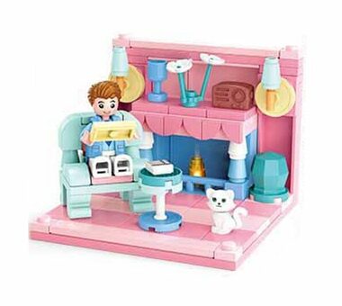 Sluban Handcraft M38-B0757B Obývačka / LEGO - kompatibilná / Počet figúrok|dielikov: 1|114 / od 6 rokov