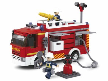 Sluban Hasiči M38-B0626 Požiarne vozidlo s čerpadlom / Lego - kompatibilné / Počet figúrok|dielikov: 2|345 / od 6 rokov