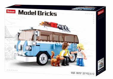 Sluban Model Bricks M38-B0707 Happy bus / LEGO - kompatibilný / Počet figúrok|dielikov: 2|227 / od 6 rokov