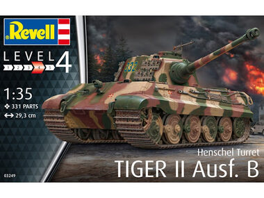 Revell Tiger II Ausf. B / Plastikový model / 1:35 / Počet dielikov 331 / Obtiažnosť 4 / od 12 rokov