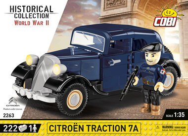 Cobi 2263 1934 Citroen Traction 7A WWII / 222 dielov / 1:35 / 1 figúrka / od 7 rokov