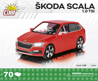 Cobi 24582 Škoda SCALA 1.0 TSI / 70 dielov / 1:35 / od 5 rokov