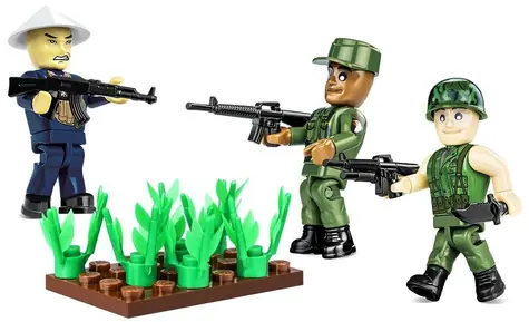Cobi 2047 Figúrky vojakov Vietnamská vojna / 30 dielov / 3 figúrky / od 5 rokov