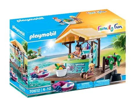 Playmobil® Family Fun 70612 Požičovňa vodných bicyklov s barom / od 4 rokov