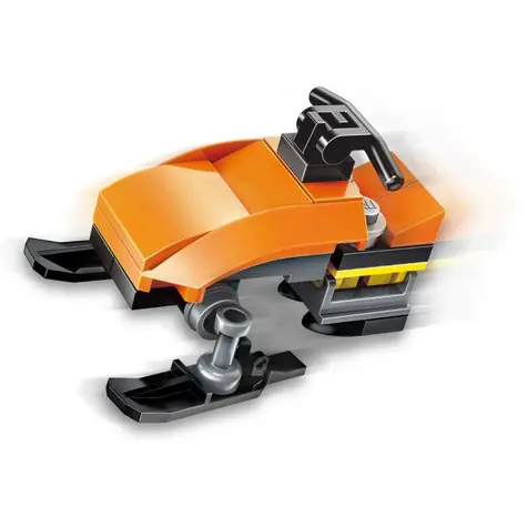 Qman Squros Extreme Changeable 2102-8 Snežný skúter Redfox 3v1 / Stavebnica / 29 dielikov / od 6 rokov