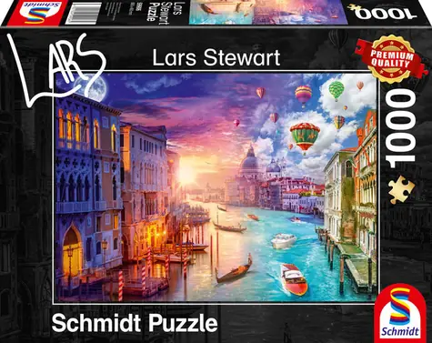 Schmidt Puzzle Deň a noc: Benátky / 1000 dielikov / od 12 rokov