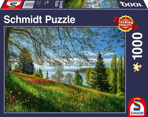 Schmidt Puzzle Pole tulipánov - Ostrov Mainau / 1000 dielikov / od 12 rokov