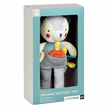 Petit Collage Medvedík s hryzátkom / od 0 mesiacov