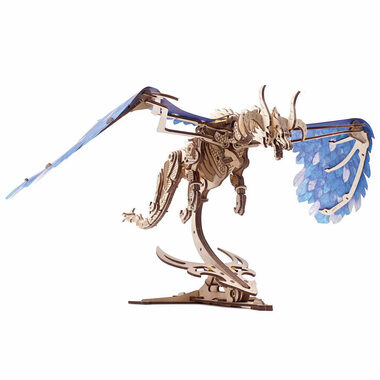 Ugears 3D drevené mechanické puzzle Víriaci drak / od 14 rokov / 320 dielikov / Obtiažnosť: stredná