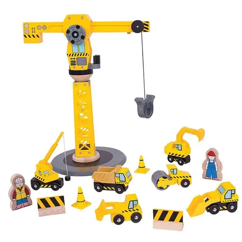 Bigjigs Rail Žeriav a stavebné stroje / od 3 rokov