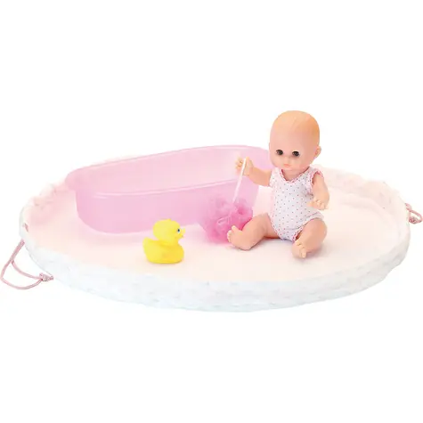 Petitcollin Kúpacia bábika 28 cm s kúpacou výbavičkou Petit Câlin / od 3 rokov