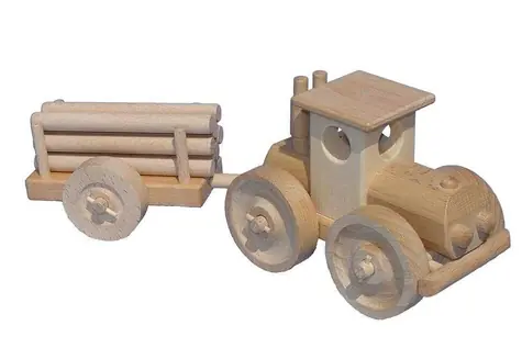Ceeda Cavity Veľký traktor s kladmi prírodný / od 3 rokov