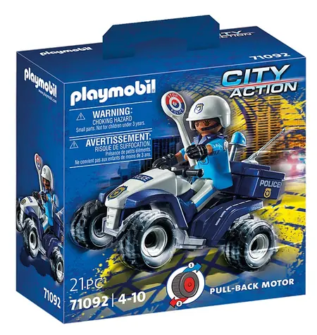 Playmobil® City Action 71092 Policajná rýchlostná štvorkolka / Počet dielikov: 21 / od 4 rokov