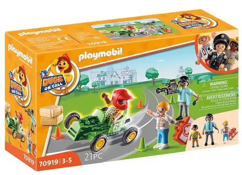 Playmobil® DUCK ON CALL 70919 Záchranná akcia: Pomôžte pretekárovi! / Počet dielikov: 21 / od 3 rokov
