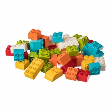 LW Toys Stavebnica pre najmenších staviteľov KOCKY / Lego- kompatibilný / 50 dielikov 