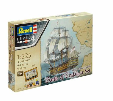 Revell Gift-Set loď "Battle of Trafalgar" / Plastikový model / 1:1225 / Počet dielikov 269 / Odporúčaný vek: od 12 rokov