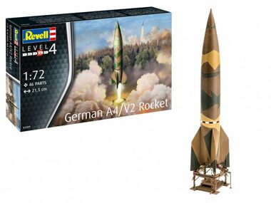 Revell German A4/V2 Rocket / Plastikový model / 1:72 / Počet dielikov 46 / Obtiažnosť 4 / Odporúčaný vek: od 12 rokov