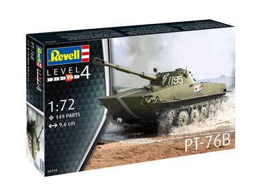 Revell PT-76B / Plastikový model / 1:72 / Počet dielikov 120 / Obtiažnosť 4 / od 12 rokov