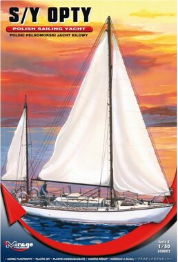 Mirage Hobby 508002 S/Y OPTY - poľská jachta s kýlom / Plastikový model / 1:50