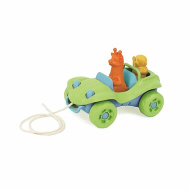 Green Toys Ťahacie auto zelená / od 6 mesiacov