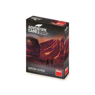 DINO Adventure games: Sopečný ostrov - Párty hra / Dĺžka hry: 240 minút / Počet hráčov: 1-4 / od 12 rokov