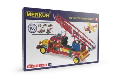 Merkúr 7 stavebnice / 1335 dielov / 100 modelov / od 5 rokov