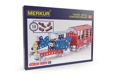 Merkur 032 Železničné modely / 300 dielov / 10 modelov / od 5 rokov