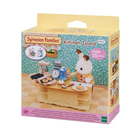 Sylvanian Families Nábytok - kuchynský ostrov s príslušenstvom / od 3 rokov