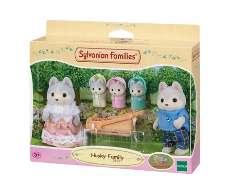 Sylvanian Families Rodina Husky s trojčatami / od 3 rokov