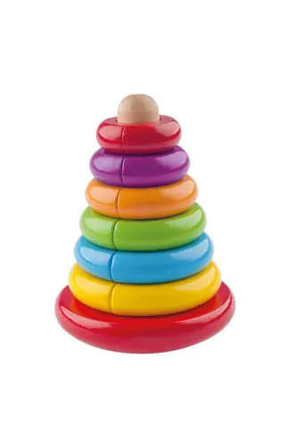 Woody Magnetická skladacia pyramída - Káča / od 2 rokov