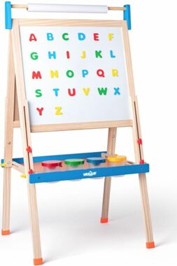 Woody Tabuľa ´´ABC´´ s písmenami, s rolkou papiera a kelímkami / od 3 rokov