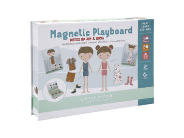 Little Dutch Magnetická hra obliekací Jim &amp; Rosa / od 3 rokov