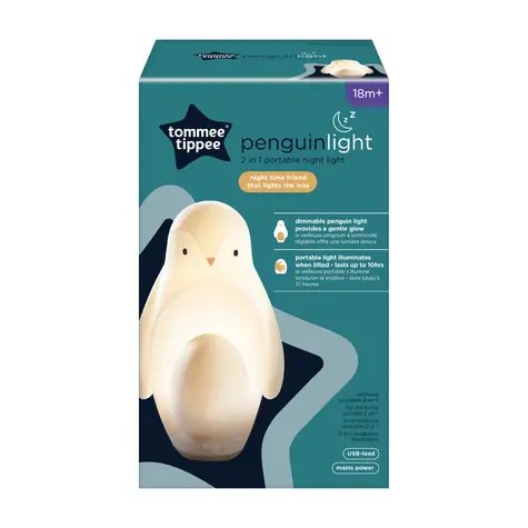 Tommee Tippee Nočné svetlo 2v1 tučniak / od 0 mesiacov