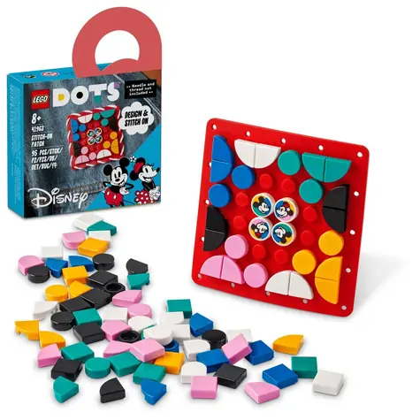 LEGO® DOTS 41963 Nášivka Myšiak Mickey a Myška Minnie / Počet dielikov: 95 / od 8 rokov