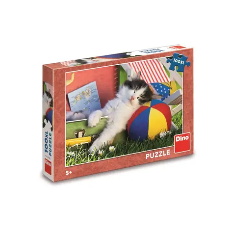 DINO KOTE ODPOČÍVA 100 XL Puzzle / 100XL dielikov / od 5 rokov