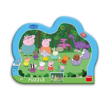DINO PEPPA PIG 25 kontúra Puzzle / 25 dielikov / od 3 rokov