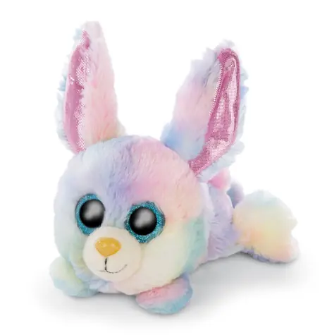 NICI Glubschis plyš Zajačik Rainbow Candy ležiaci 15 cm / od 0 mesiacov