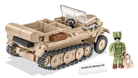 COBI 2273 Nemecké polopásové vozidlo Sd.Kfz 10 Demag D7 / 1:35 / 283 kociek / od 7 rokov
