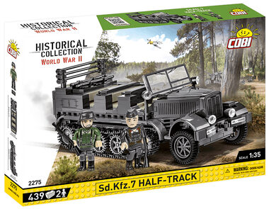 COBI 2275 Nemecké polopásové vozidlo Sd.Kfz. 7 Half-Track / 1:35 / 439 kociek / od 8 rokov