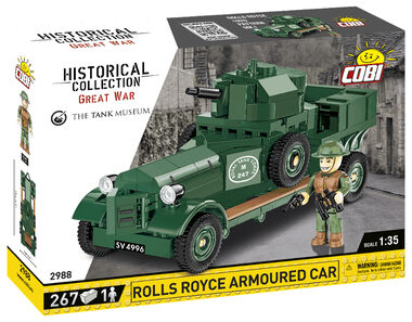 Cobi 2988 Bristké obrnené vozidlo Rolls-Royce 1920 Pattern Mk I / 1:35 / 267 kociek / od 7 rokov
