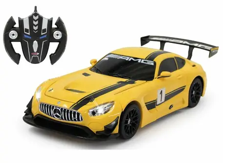 Jamara Mercedes AMG GT3 žltá / RC auto / mierka 1:14 / diaľkové ovládanie / 2.4GHz / 6+