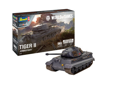 Revell 03503 Tiger II Ausf. B Konigstiger WORLD of Tanks / Plastikový model /1:72/Počet dielikov 143/Obtiažnosť 4/od 13 rokov