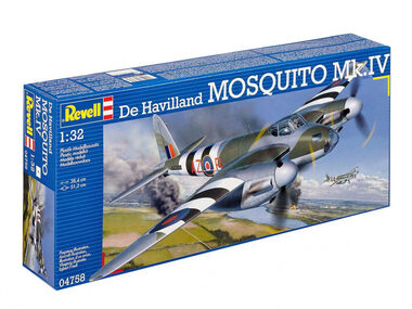 Revell Mosquito Mk. IV/ Plastikový model / 1:32 / 82 dielov / 12+